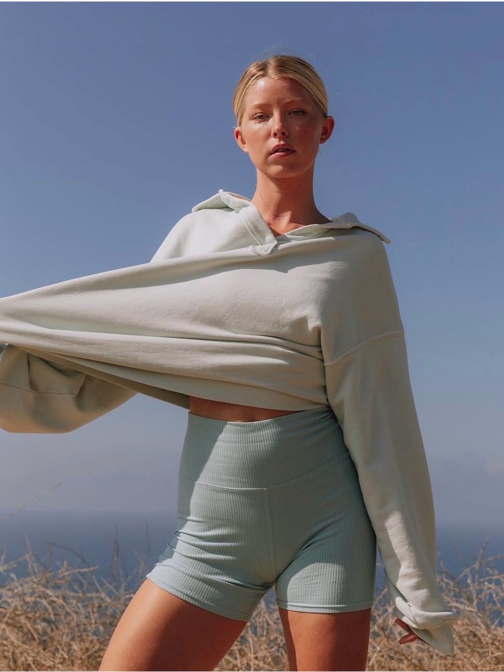 Daily Drills Ribbed Shorts in Surf